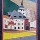 Malborghetto, quadro intarsiato in legno di Mario Belardi